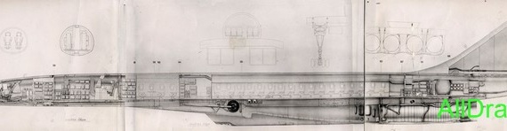 Tupolev Tu-144 drawings (figures) of the aircraft